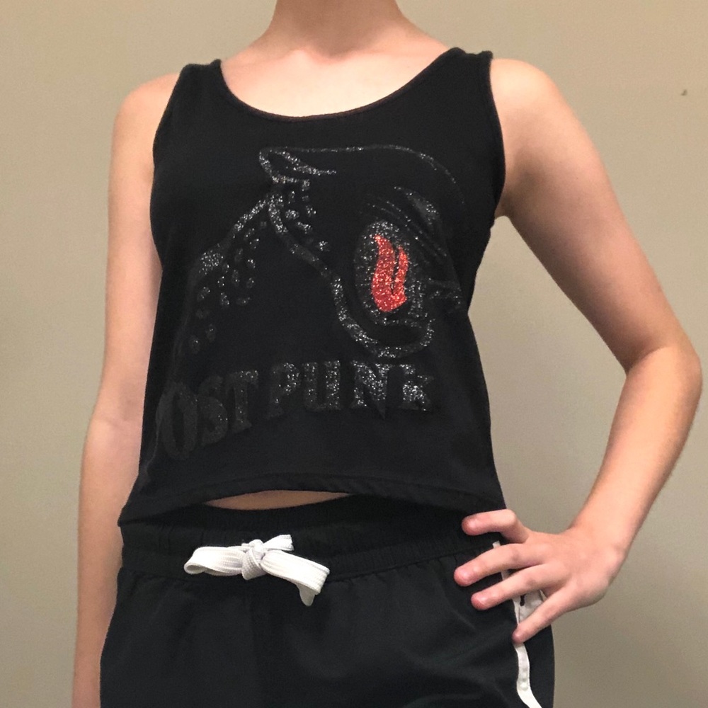 “Post Punk” Black Workout Tee